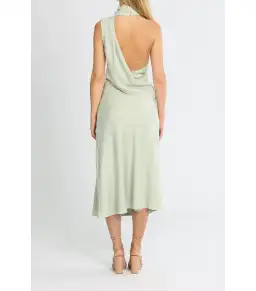 MISHA Robbia Dress Dusty Jade Size 6 for rent on The Volte - image 2
