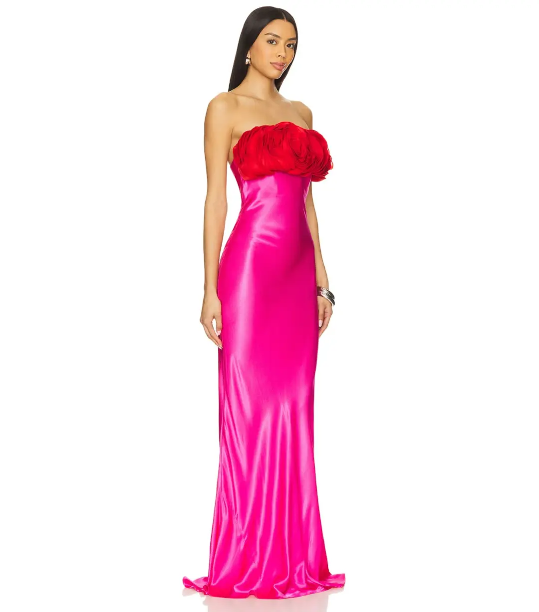 Rachel Gilbert Fiorella Gown Pink Size AU 10 for rent on The Volte - main image