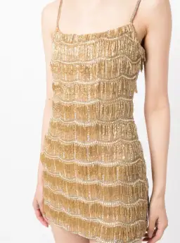 Rachel Gilbert Sadie Mini Dress Gold Size 2 / AU 10 for rent on The Volte - image 5