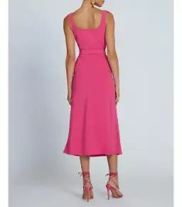 By Johnny Ora Bust Midi Dress Pink Size AU 8 for rent on The Volte - image 3