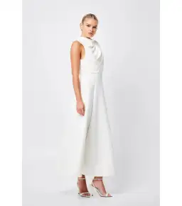 Mossman Cosmic Maxi Dress in Ivory Size AU 10 for rent on The Volte - image 3