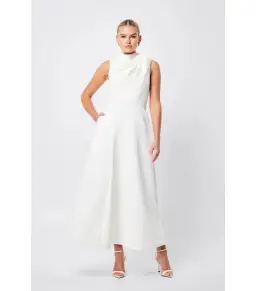 Mossman Cosmic Maxi Dress in Ivory Size AU 10 for rent on The Volte - image 1