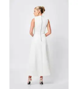 Mossman Cosmic Maxi Dress in Ivory Size AU 10 for rent on The Volte - image 4