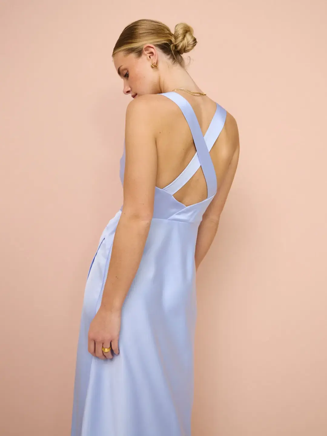 One Fell Swoop Carrie Midi Dress in Periwinkle Size 10 for rent on The Volte - main image