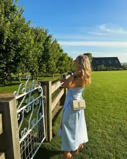 One Fell Swoop Carrie Midi Dress in Periwinkle Size 10 for rent on The Volte - image 7