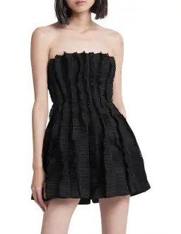 Aje Hybrid Sleeveless Mini Dress Black Size 4 for rent on The Volte - image 2