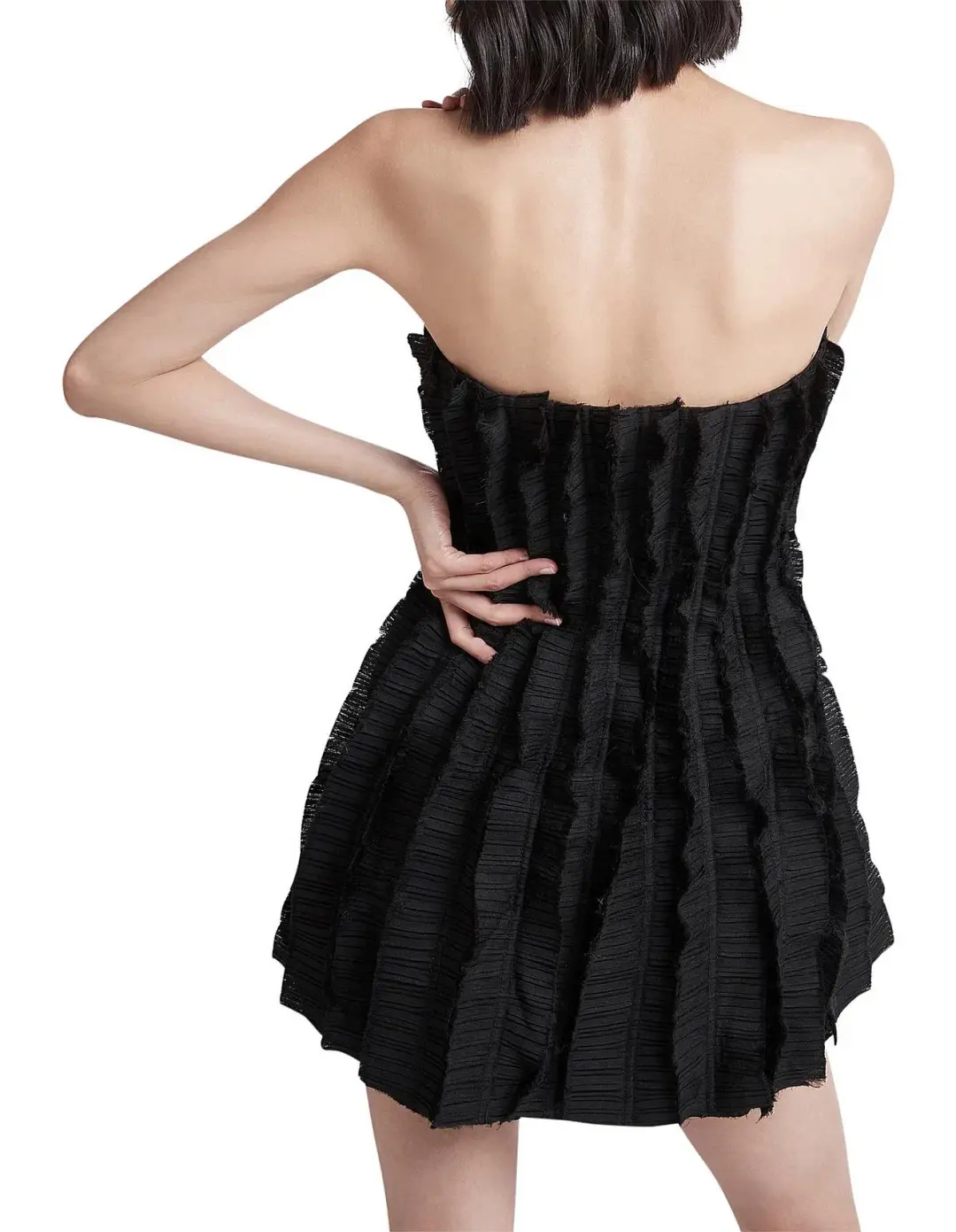 Aje Hybrid Sleeveless Mini Dress Black Size 4 for rent on The Volte - main image