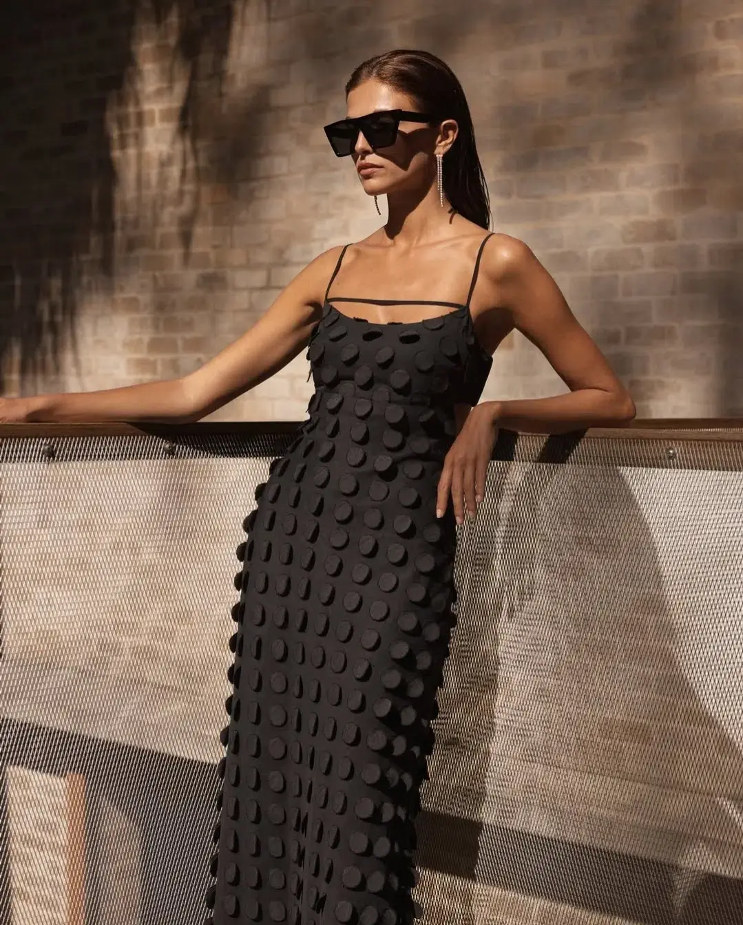 Sheike Escape Maxi Dress Black Size 6 for rent on The Volte - main image