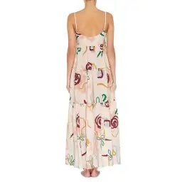Skye and Staghorn Lottie Tiered Maxi Dress in La Rosa Print Size AU 8 for rent on The Volte - image 3