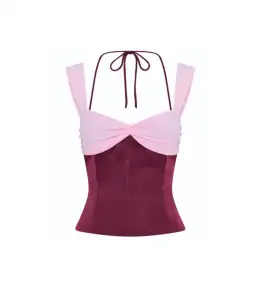 I am Delilah Scarlett Corset and Maxi Skirt Set in Berry Size AU 6 for rent on The Volte - image 4