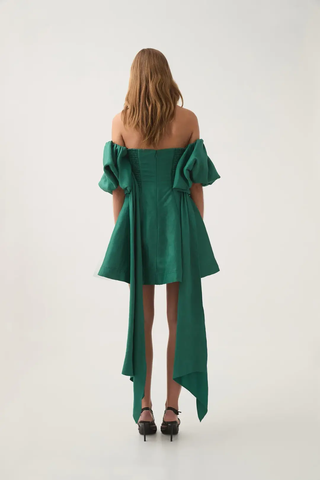 Aje Incarnation Mini Dress Emerald Size AU 8 for rent on The Volte - main image