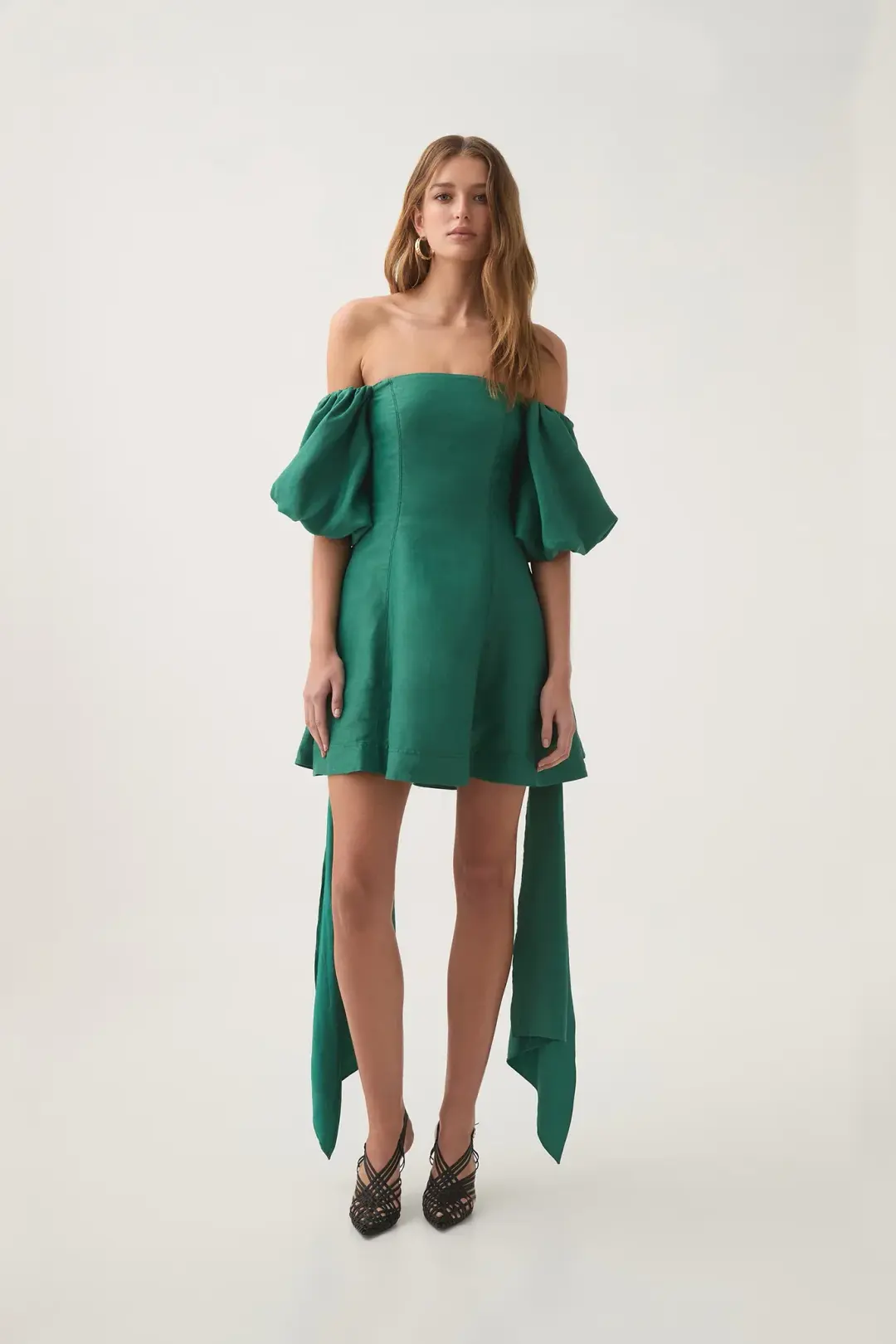 Aje Incarnation Mini Dress Emerald Size AU 8 for rent on The Volte - main image