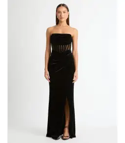 Sheike Trinity Maxi Dress Black Size AU 6 for rent on The Volte - image 1