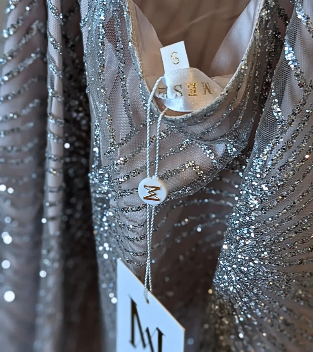 Meshki Mini Silver Sheer Size XS / AU 6 for rent on The Volte - main image