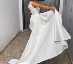 Custom Made Mini Dress White Size S / AU 8 for rent on The Volte - image 2