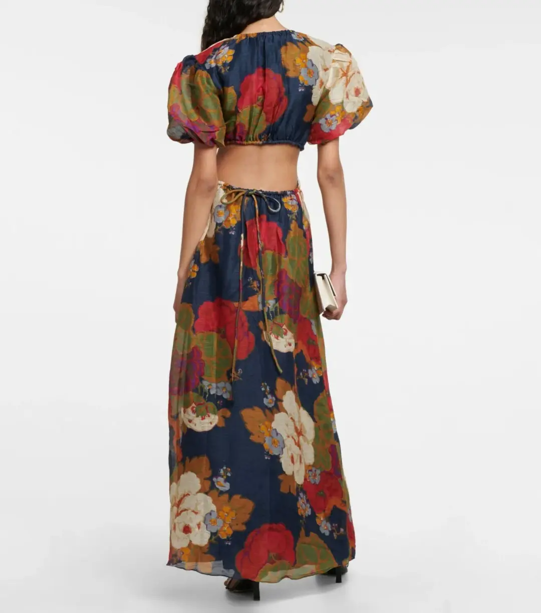 Sir the Label Bonita Puff Sleeve Gown Garcia Floral Print Size 1 / AU 8 for rent on The Volte - main image