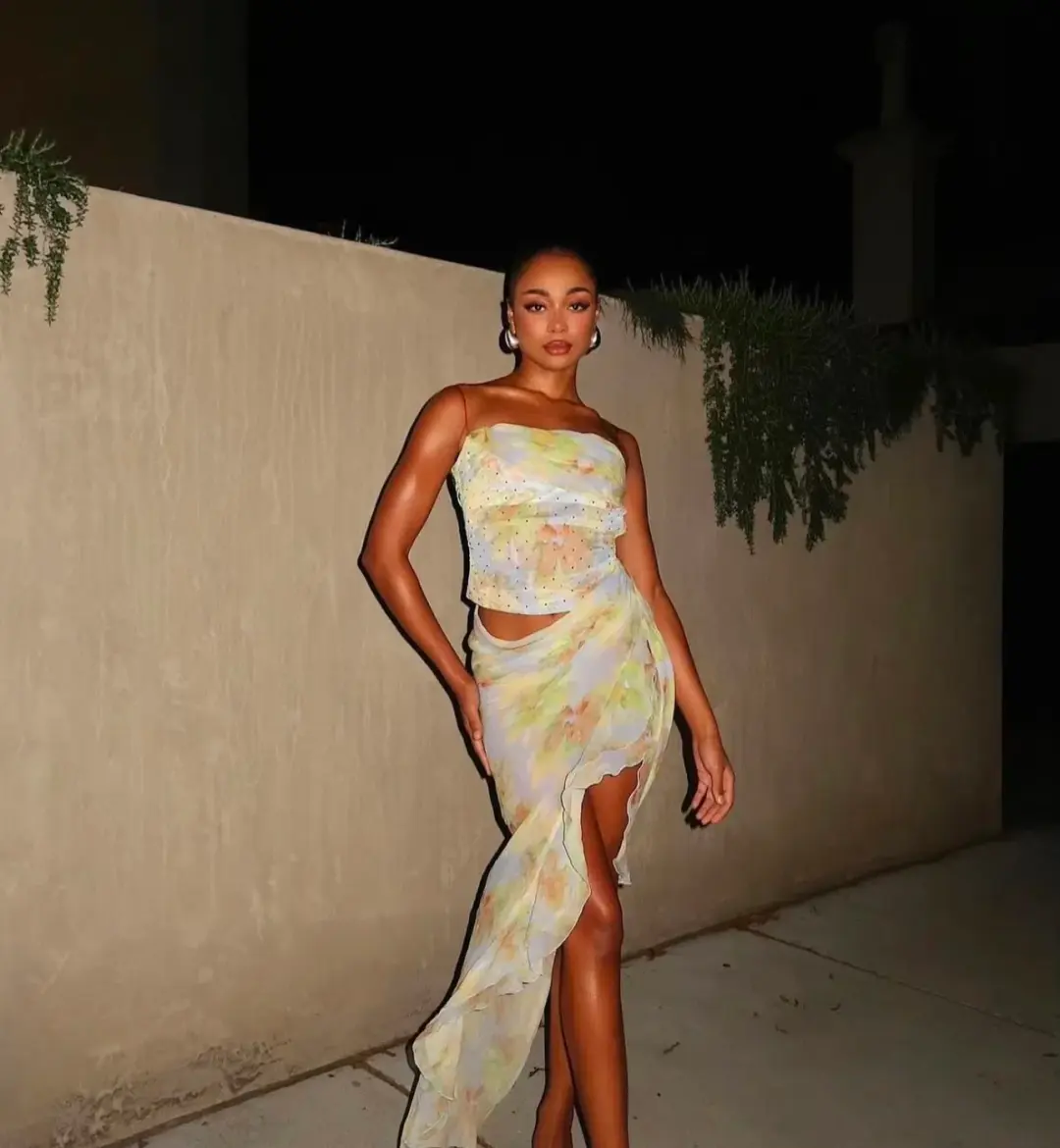 Bec & Bridge Zephy Asym Dress Blue Blossom Size XS /Au 6 for rent on The Volte - main image