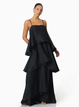 Elliatt Tilly Tiered Maxi Dress in Black Size S / AU 8 for rent on The Volte - image 4