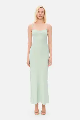 Anna October Georgina Maxi Dress Pale Green Size XS / AU 6