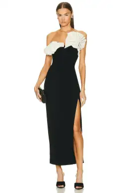 Rachel Gilbert Lavina Dress Black Size 6 for rent on The Volte - image 4