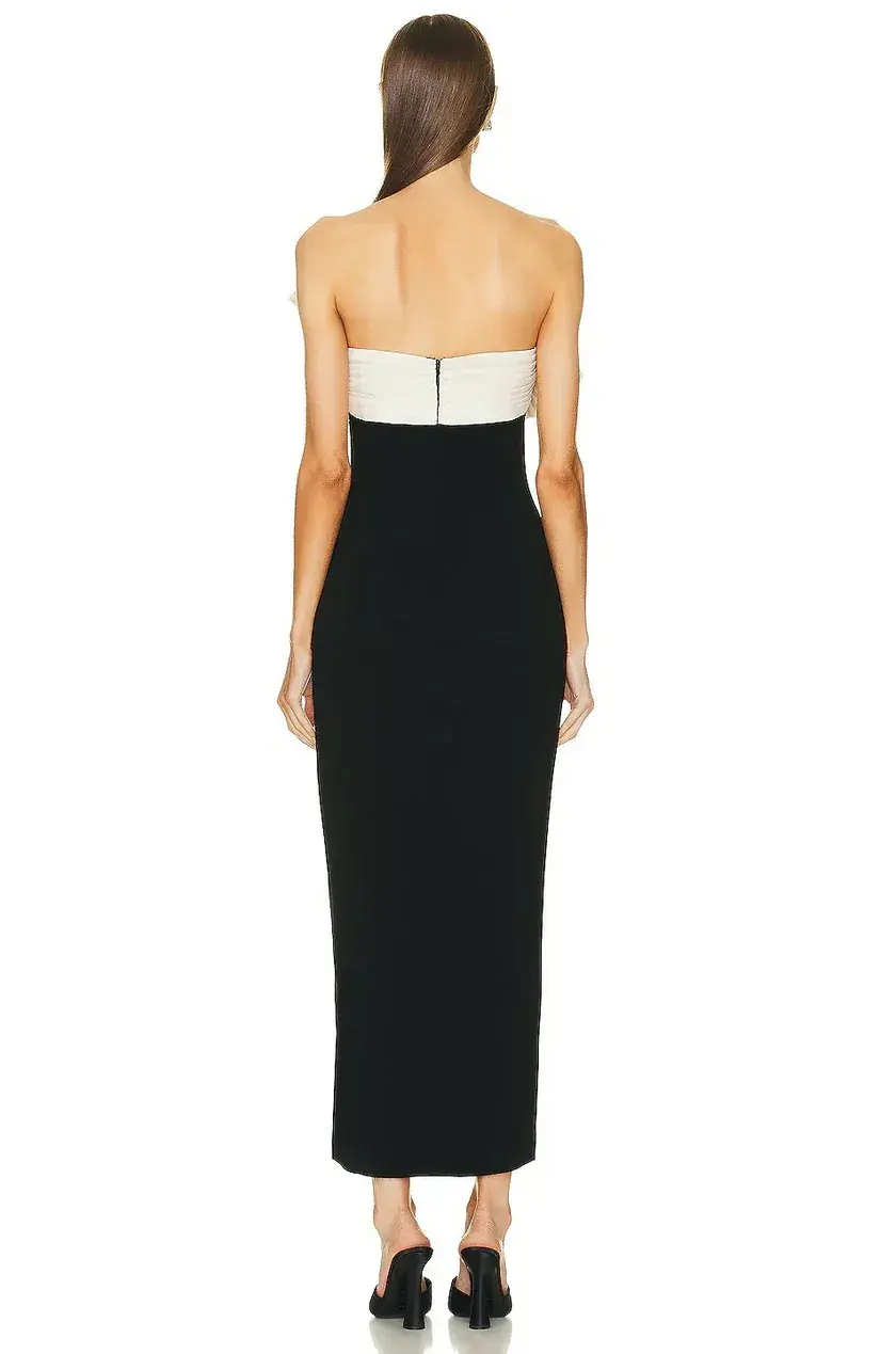 Rachel Gilbert Lavina Dress Black Size 6 for rent on The Volte - main image