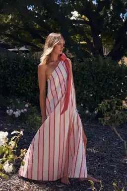 Aston Studio Mila Maxi Dress in Hana Stripe Size 10 for rent on The Volte - image 2