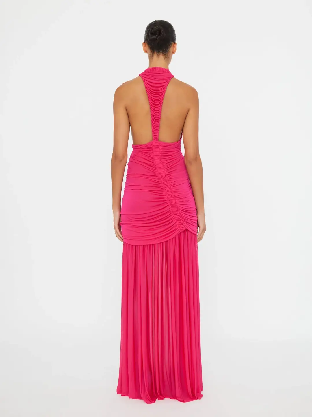 Christopher Esber Orion Gown in Magenta Size 6 for rent on The Volte - main image