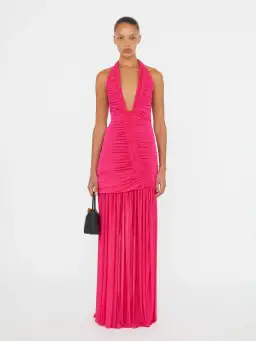 Christopher Esber Orion Gown in Magenta Size 8 for rent on The Volte - image 1