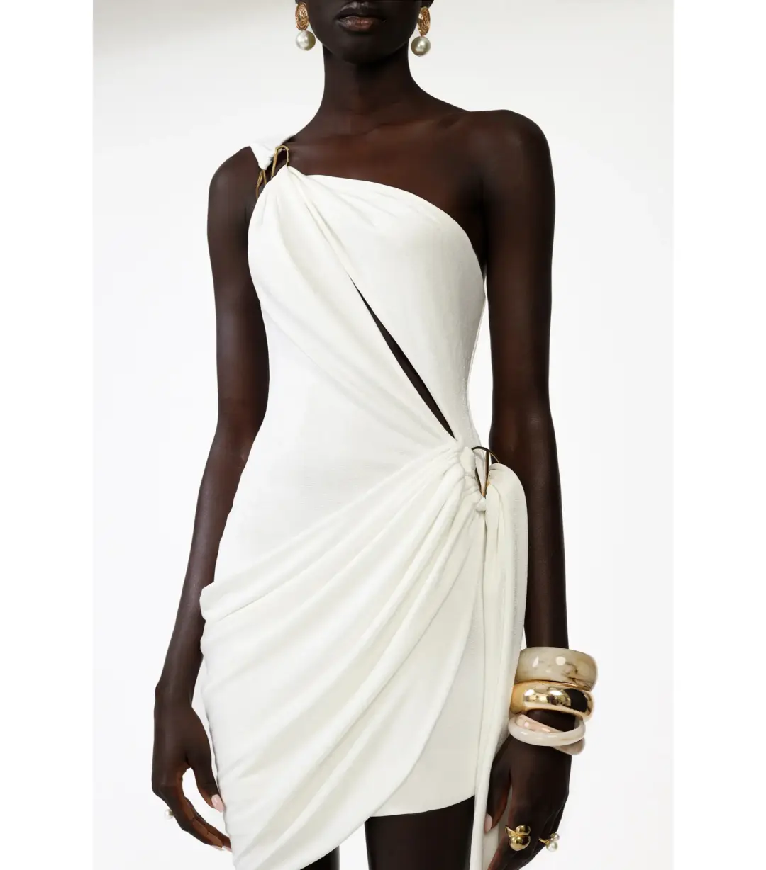 Khanums Klex Mini Dress Ivory Size AU 8 for rent on The Volte - main image