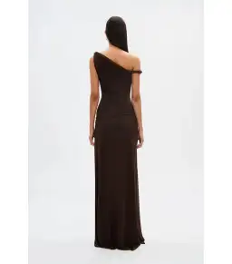 Misha Sisal Mesh Dress Espresso Size 10 for rent on The Volte - image 4
