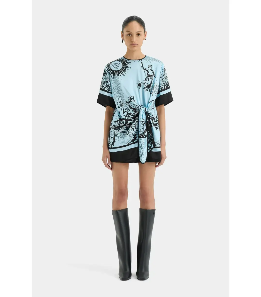 Sir the Label The Dreamwood Mini Dress in Brise Soleil Size AU 12 for rent on The Volte - main image