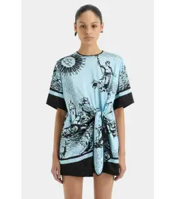 Sir the Label The Dreamwood Mini Dress in Brise Soleil Size AU 12 for rent on The Volte - image 3