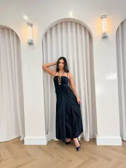 Sofia Irina Maxi Cut Out Dress Black Size S / AU 8 for rent on The Volte - image 2