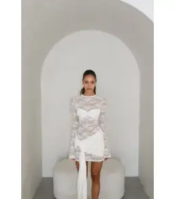 Deconduarte Ortigia Dress White Size AU 8 for rent on The Volte - image 3