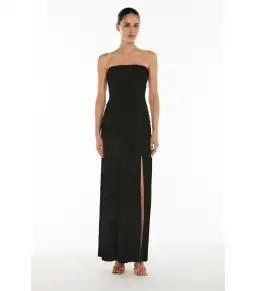 Manning Cartell Double Time Pleat Strapless Dress Black Size AU 8 for rent on The Volte - image 2