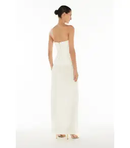 Manning Cartell Double Time Pleat Strapless Dress White Size AU 8 for rent on The Volte - image 4