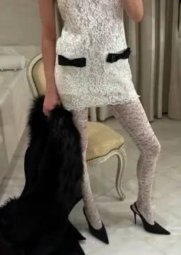 Helsa The Lace Mini Dress White Size XS / AU 6 for rent on The Volte - image 3