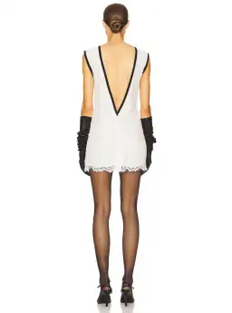 Helsa The Lace Mini Dress White Size XS / AU 6 for rent on The Volte - image 6