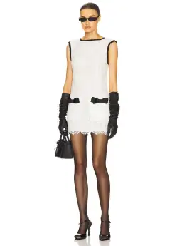 Helsa The Lace Mini Dress White Size XS / AU 6 for rent on The Volte - image 4