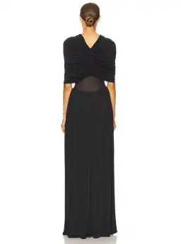 Helsa Philomena Jersey Dress Black Size XS / AU 6 for rent on The Volte - image 2