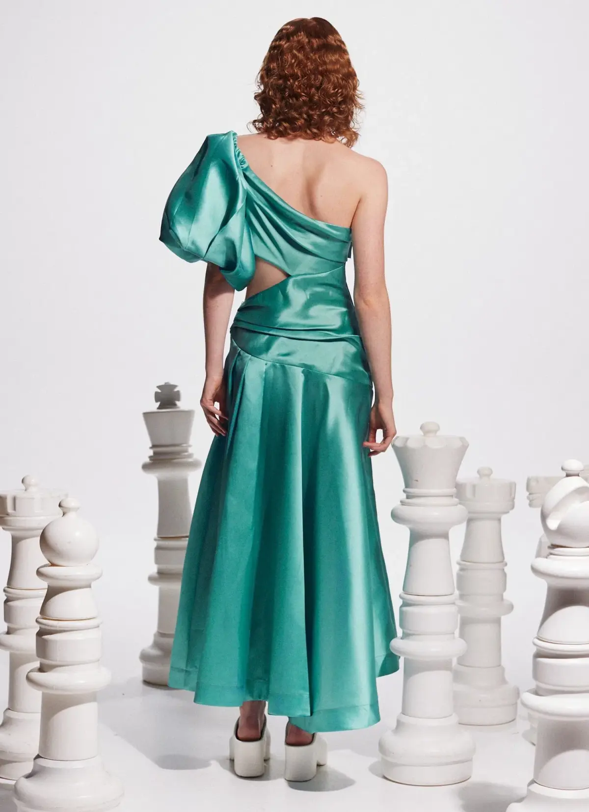 Alemais Regent Gown Jade Size 12 - Image 3