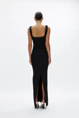 Rachel Gilbert Rhodes Gown Black 2025 Collection Size 14 for rent on The Volte - image 2