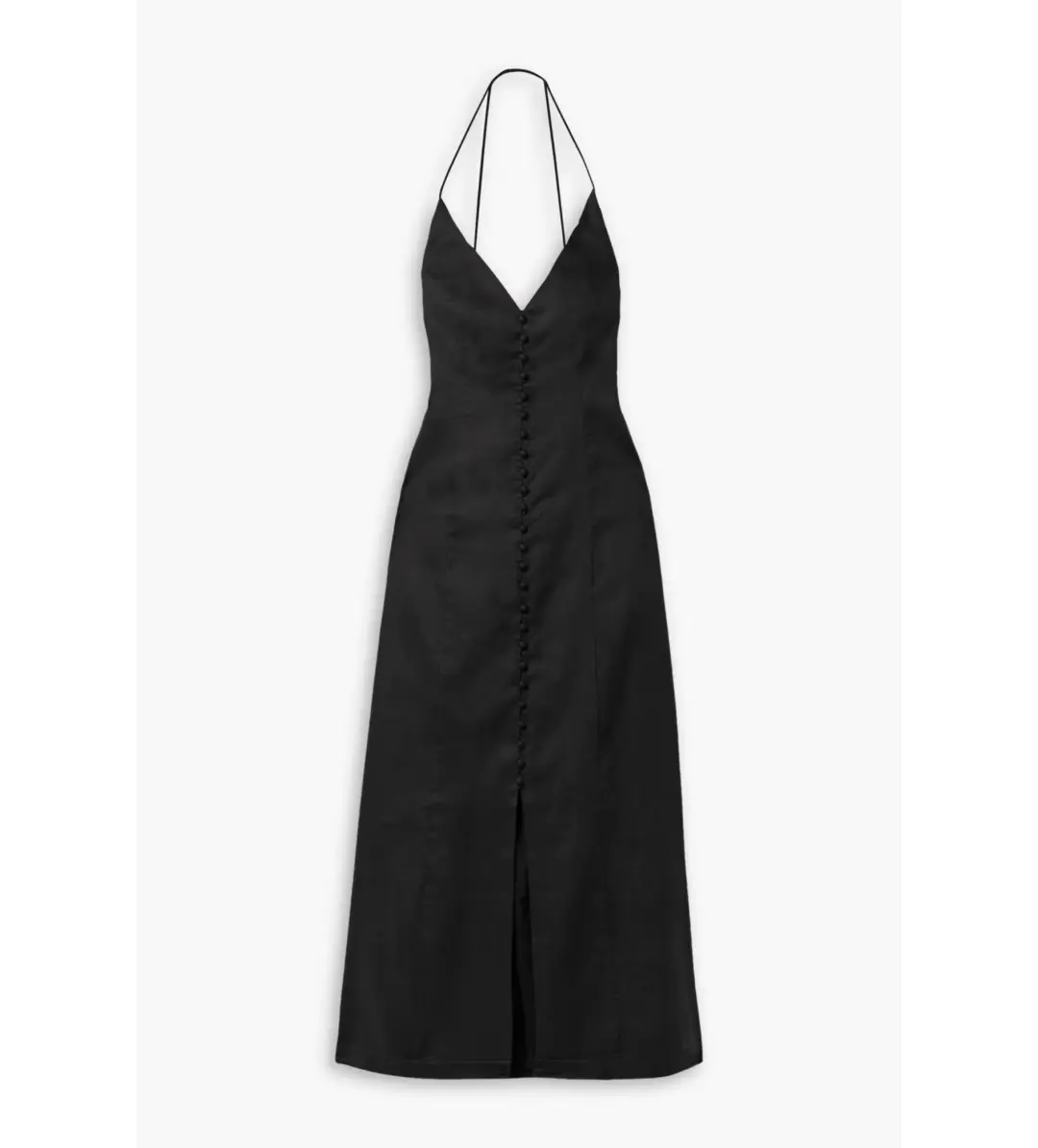 Zimmermann Halcyon Linen Midi Dress Black Size 4 / AU 16 for rent on The Volte - main image