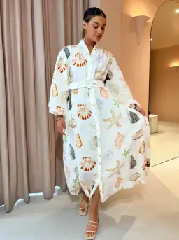 Palm Noosa Noddy Dress In Shells Size 14 for rent on The Volte - image 2