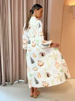 Palm Noosa Noddy Dress In Shells Size 14 for rent on The Volte - image 4