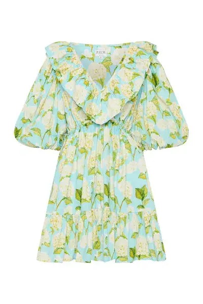 Palm Noosa Sofia Dress in Blue Hydrangea Size 8 for rent on The Volte - main image