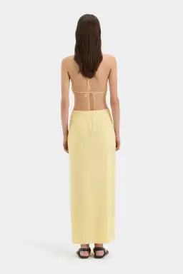 Sir The Label Magnolia Beaded Midi Dress Yellow Size 0/AU 6 for rent on The Volte - image 2