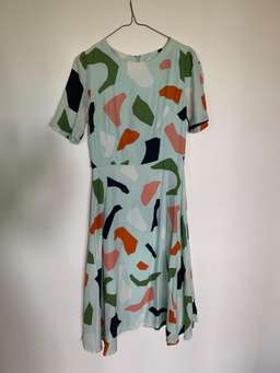 Gorman Jigsaw Silk Dress Mint in Size 8 for rent on The Volte - image 3