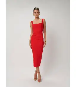 Effie Kats Marbella Dress In Cherry Red Size S / AU 8 for rent on The Volte - image 1