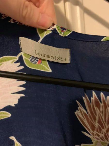 Leonard St Maxi Wrap Dress in Beetle & Protea Print Size 8 for rent on The Volte - main image